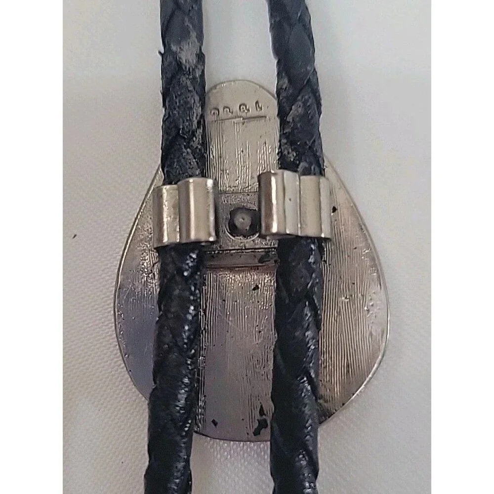 VTG Lot Of 3 Southwestern SSI Native American Bolo Tie w/Turquoise & Coral USA